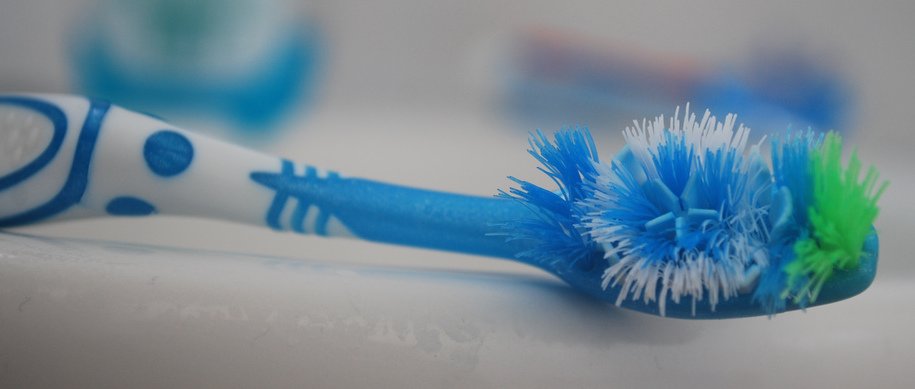 Worn out toothbrush