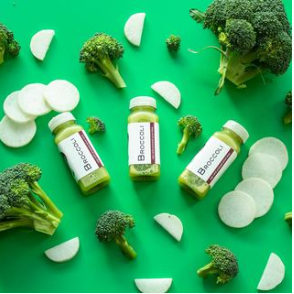 Broccoli can easily be made yummy in these raw, organic, and cold-pressed juices at the Portland Juice Company