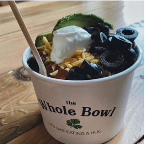 Delicious vegetarian and organic bowl from Whole Bowl