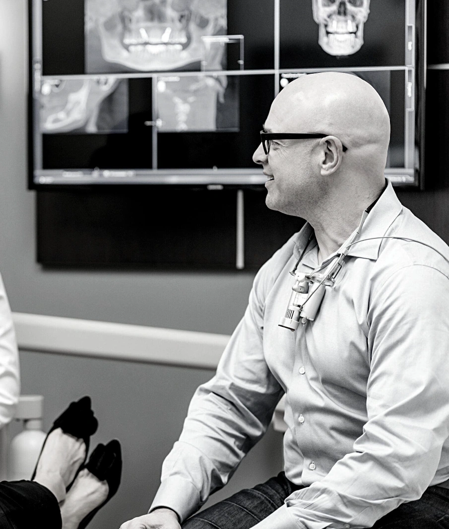 Contact holistic biological dentist Portland Oregon — Dr. Kelly Blodgett consulting with a patient at Blodgett Dental Care, Portland's biological and naturopathic dental practice